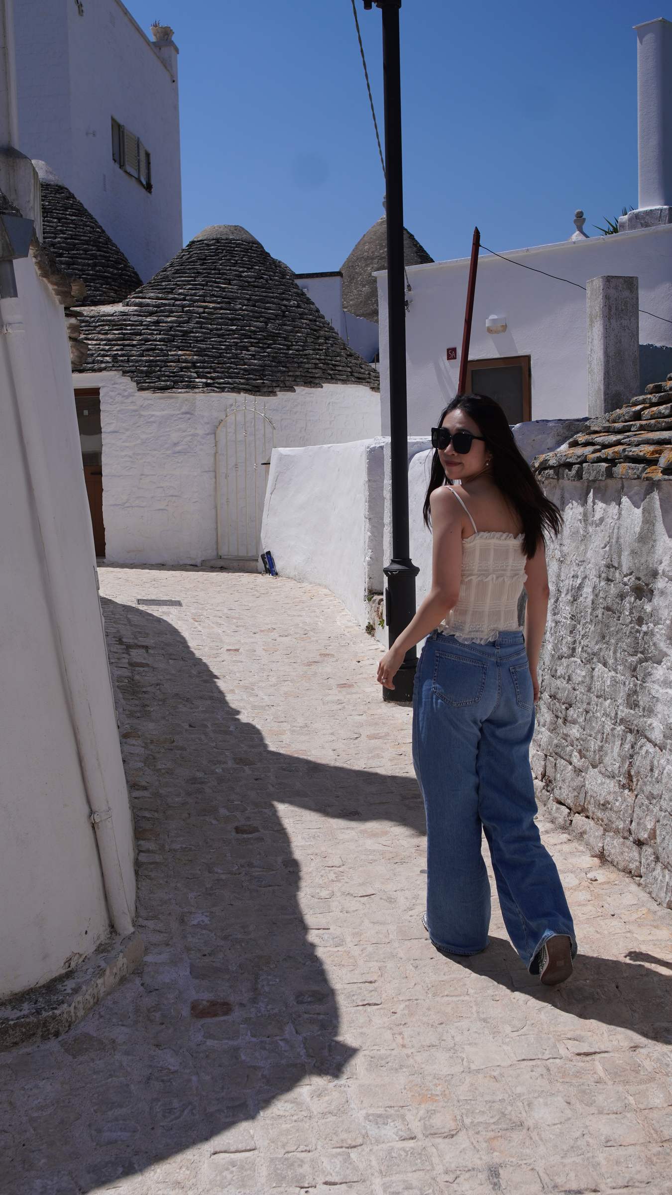 Walking through a trulli lane