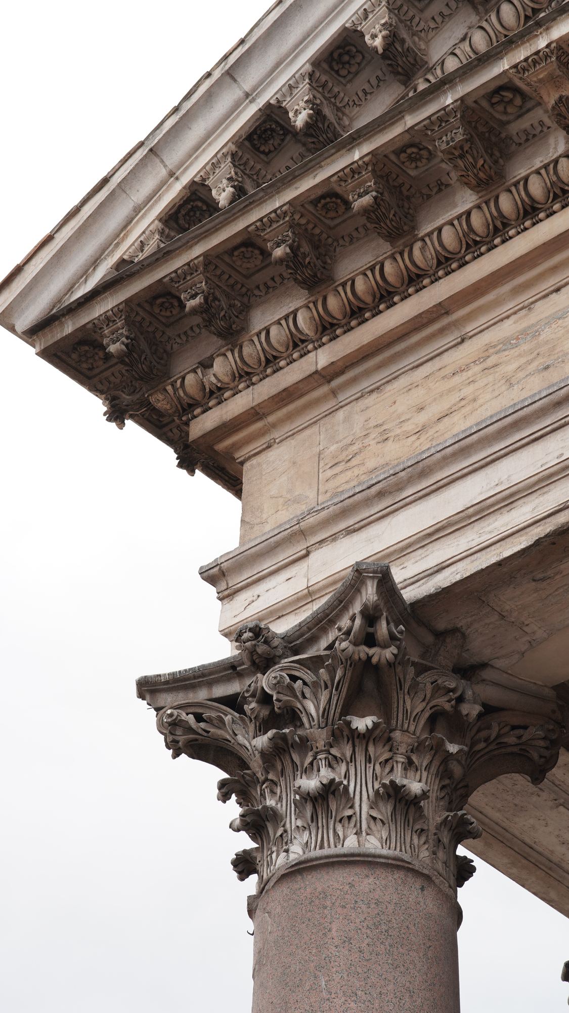 Roman columns and stone detail