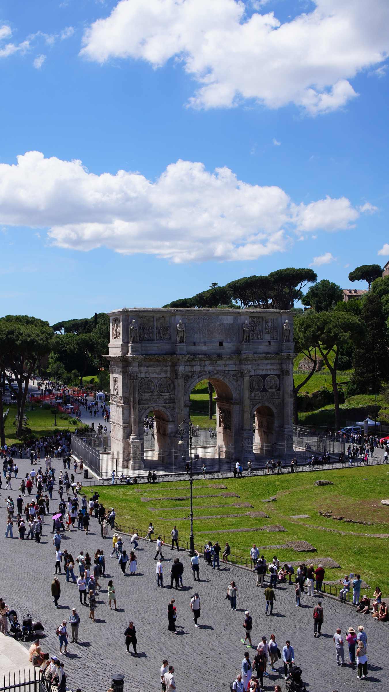 Forum ruins from above