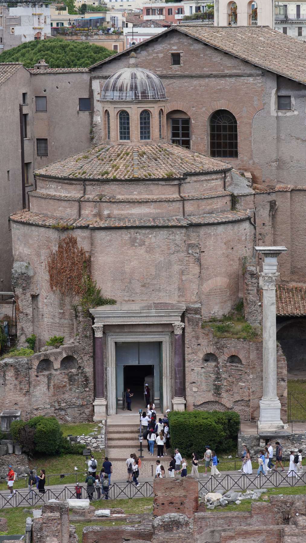 Church facade in Rome